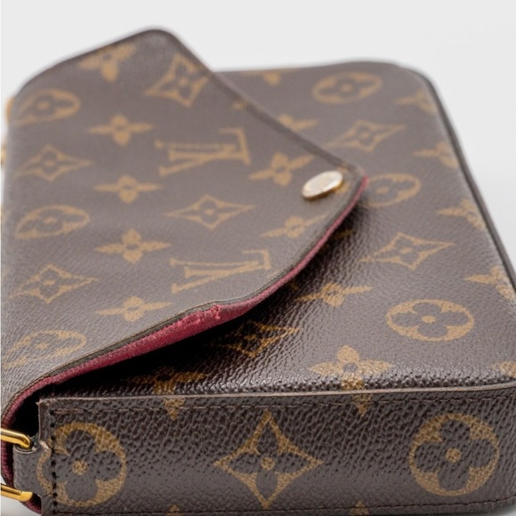 Louis Vuitton Brown and Red Monogram Wallet Set - Picture 4 of 9